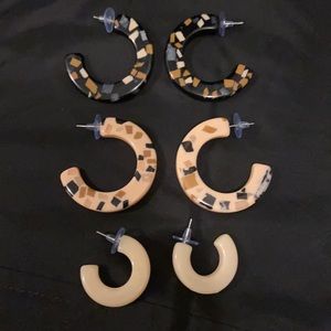 Noonday terrazzo hoops